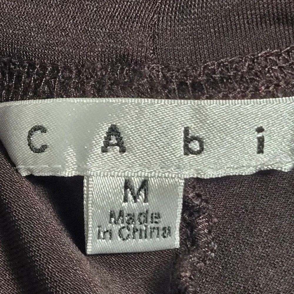Cabi Brown Spandex Pull‎ On Pants Comfortable Stretch Womens Size Medium #814